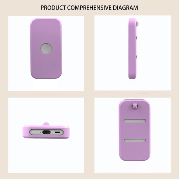 For Apple Vision Pro Accessories Power Silicone Protective Case(Purple)