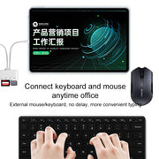 4 in 2 USB-C / Type-C + 8 Pin Interface Multi-function Card Reader(White)