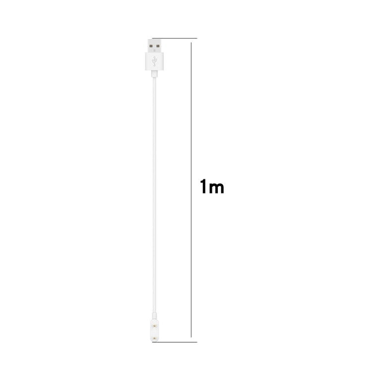 For Huawei Watch Fit3 / Honor Choice Haylou Watch USB Port Watch Charging Cable, Without Chip(White)