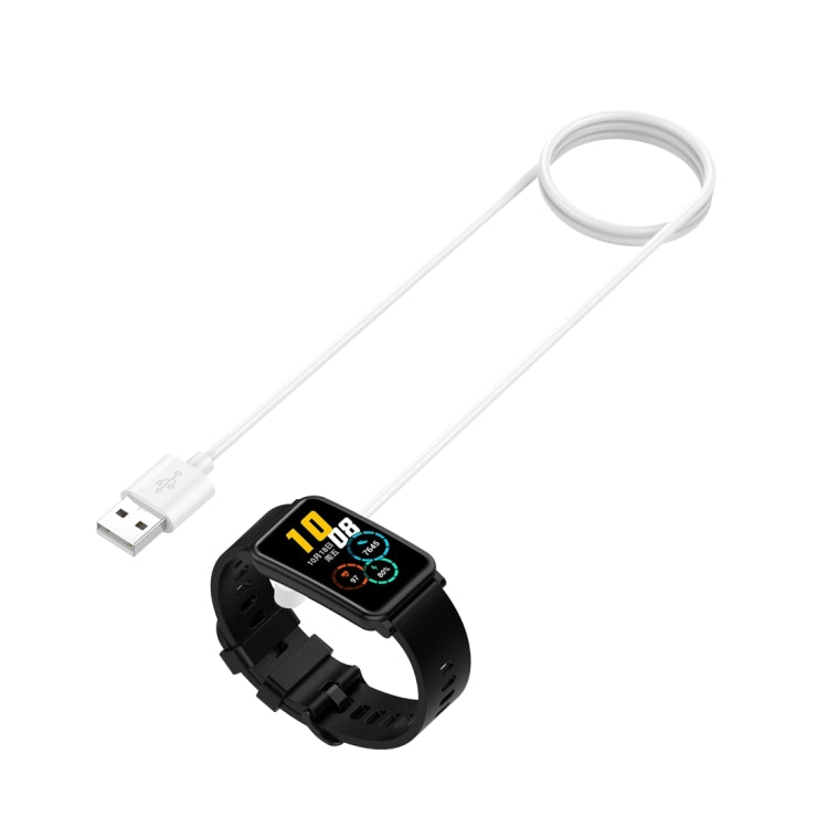 For Huawei Watch Fit3 / Honor Choice Haylou Watch USB Port Watch Charging Cable, Without Chip(White)