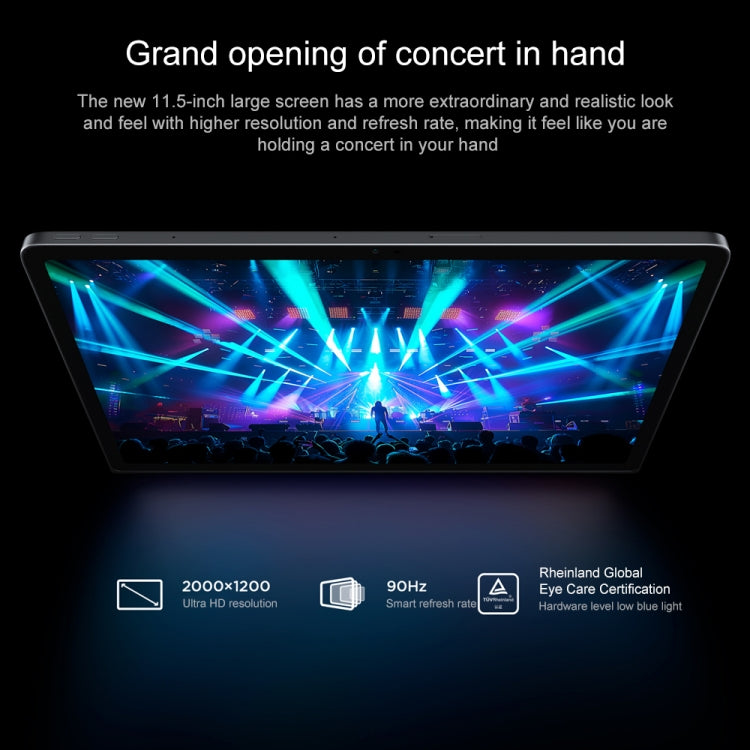 Lenovo Xiaoxin Pad Studio 11.5 inch WiFi Tablet, 8GB+128GB, ZUI 16 MediaTek Helio G99 Octa Core, Support Face Identification, Only Chinese & English(Dark Grey)