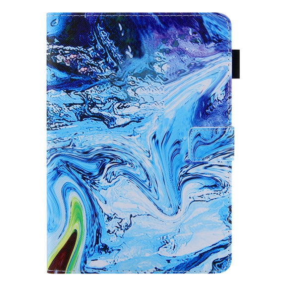 For iPad Pro 11 2024 Colored Drawing Leather Smart Tablet Case(Blue Time)