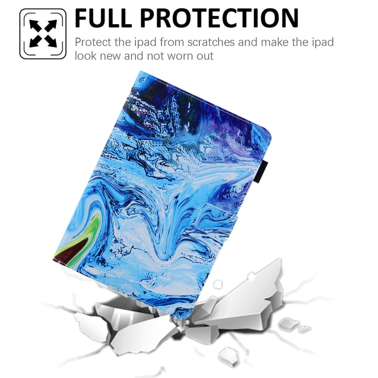For iPad Pro 11 2024 Colored Drawing Leather Smart Tablet Case(Blue Time)