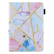 For iPad Pro 11 2024 Colored Drawing Leather Smart Tablet Case(Geometric Marble)