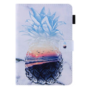 For iPad Pro 11 2024 Colored Drawing Leather Smart Tablet Case(Ocean Pineapple)