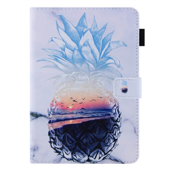 For iPad Pro 11 2024 Colored Drawing Leather Smart Tablet Case(Ocean Pineapple)
