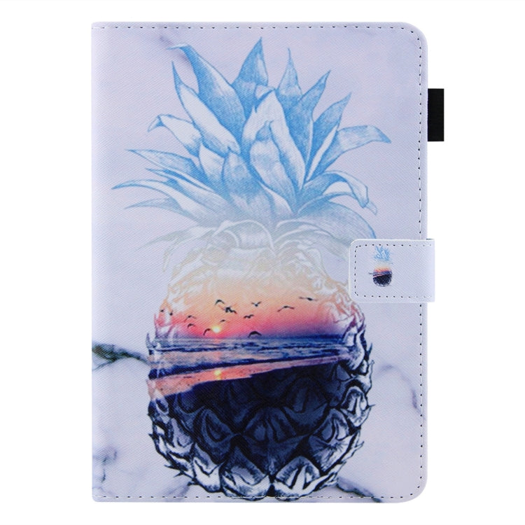 For iPad Pro 11 2024 Colored Drawing Leather Smart Tablet Case(Ocean Pineapple)