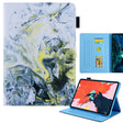For iPad Pro 11 2024 Colored Drawing Leather Smart Tablet Case(White Gold Marble) - iPad Pro 11 2024 Cases by PMC TechLife | Online Shopping South Africa | PMC TechLife | Buy Now Pay Later Mobicred