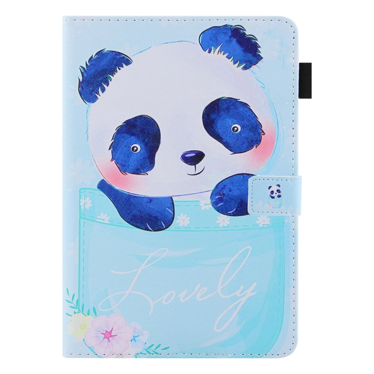 For iPad Pro 11 2024 Colored Drawing Leather Smart Tablet Case(Cup Panda)