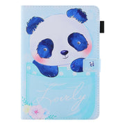 For iPad Pro 11 2024 Colored Drawing Leather Smart Tablet Case(Cup Panda)