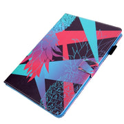 For iPad Pro 11 2024 Colored Drawing Leather Smart Tablet Case(Dazzling Pineapple)