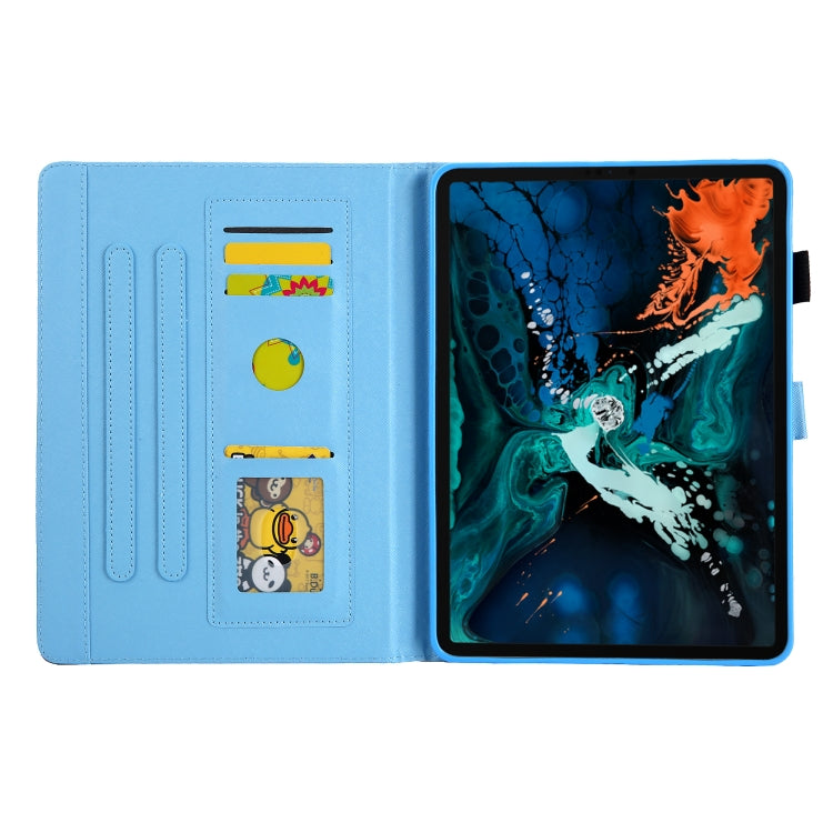 For iPad Pro 11 2024 Colored Drawing Leather Smart Tablet Case(Elephant Rabbit)