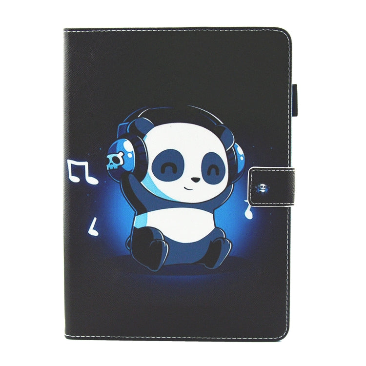 For iPad Pro 11 2024 Colored Drawing Leather Smart Tablet Case(Music Panda)