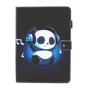 For iPad Pro 11 2024 Colored Drawing Leather Smart Tablet Case(Music Panda)