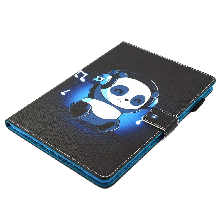 For iPad Pro 11 2024 Colored Drawing Leather Smart Tablet Case(Music Panda)