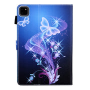 For iPad Pro 11 2024 Colored Drawing Leather Smart Tablet Case(Fantasy Butterfly)