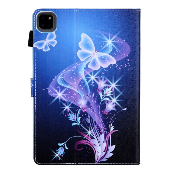 For iPad Pro 11 2024 Colored Drawing Leather Smart Tablet Case(Fantasy Butterfly)