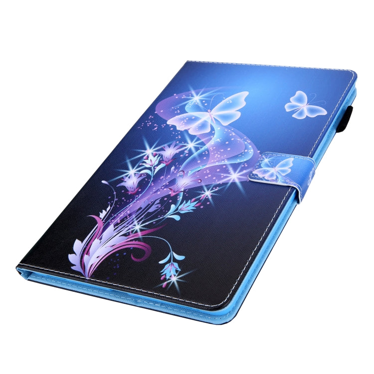 For iPad Pro 11 2024 Colored Drawing Leather Smart Tablet Case(Fantasy Butterfly)