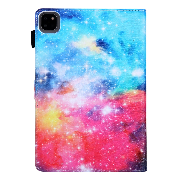 For iPad Pro 11 2024 Colored Drawing Leather Smart Tablet Case(Beautiful Starry Sky)