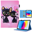 For iPad Pro 11 2024 Colored Drawing Leather Smart Tablet Case(Two Black Cats) - iPad Pro 11 2024 Cases by PMC TechLife | Online Shopping South Africa | PMC TechLife | Buy Now Pay Later Mobicred