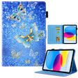 For iPad Pro 11 2024 Colored Drawing Leather Smart Tablet Case(Golden Butterfly) - iPad Pro 11 2024 Cases by PMC TechLife | Online Shopping South Africa | PMC TechLife | Buy Now Pay Later Mobicred