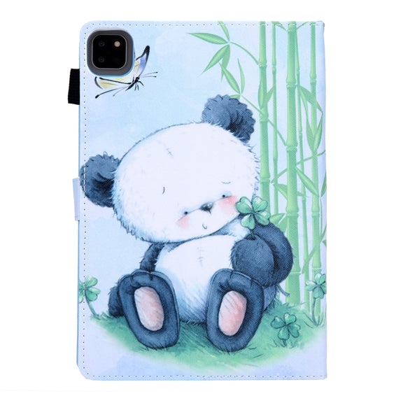 For iPad Pro 11 2024 Colored Drawing Leather Smart Tablet Case(Panda)