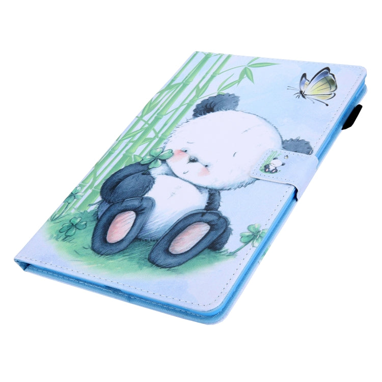 For iPad Pro 11 2024 Colored Drawing Leather Smart Tablet Case(Panda)