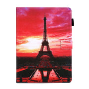 For iPad Pro 11 2024 Colored Drawing Leather Smart Tablet Case(Evening Tower)