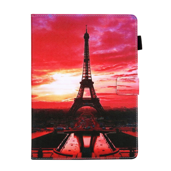 For iPad Pro 11 2024 Colored Drawing Leather Smart Tablet Case(Evening Tower)