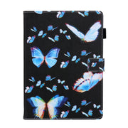 For iPad Pro 11 2024 Colored Drawing Leather Smart Tablet Case(Dream Blue Butterfly)