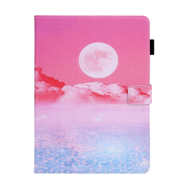 For iPad Pro 11 2024 Colored Drawing Leather Smart Tablet Case(Red Moom)