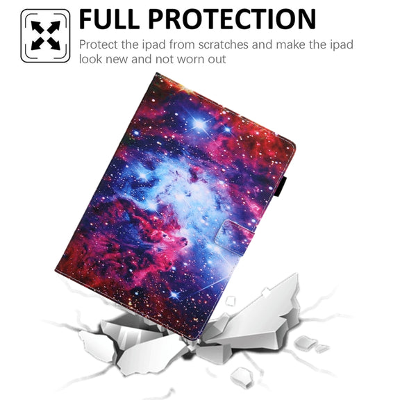 For iPad Pro 11 2024 Colored Drawing Leather Smart Tablet Case(Starry Sky)