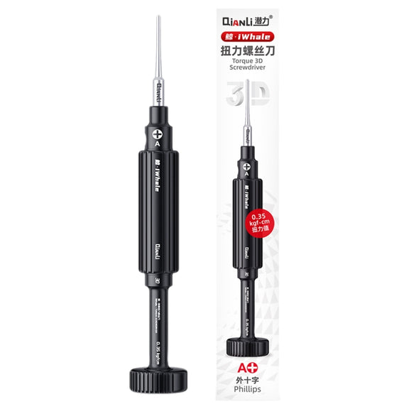 QianLi iWhale Special S2 Steel Magnetic Torque 3D Screwdriver, Model:A Phillips 0.35