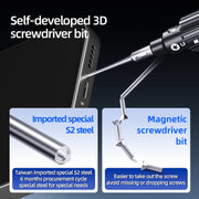 QianLi iWhale Special S2 Steel Magnetic Torque 3D Screwdriver, Model:E T2 Torx 0.35