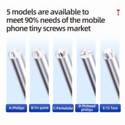 3 in 1 QianLi iWhale Special S2 Steel Magnetic Torque 3D Screwdriver, Model:A/B/C