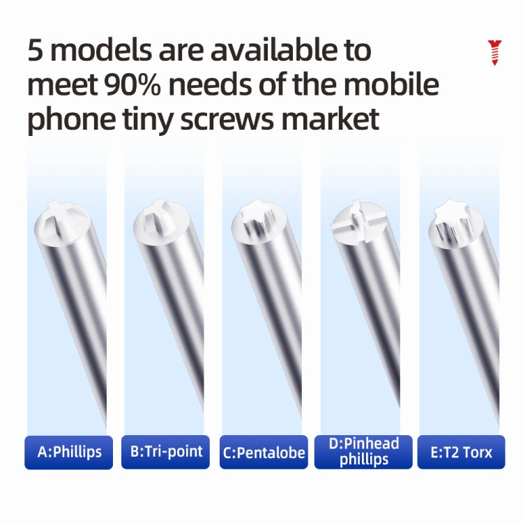 3 in 1 QianLi iWhale Special S2 Steel Magnetic Torque 3D Screwdriver, Model:A/B/C