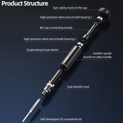 5 in 1 QianLi iWhale Special S2 Steel Magnetic Torque 3D Screwdriver, Model:A/B/C/D/E
