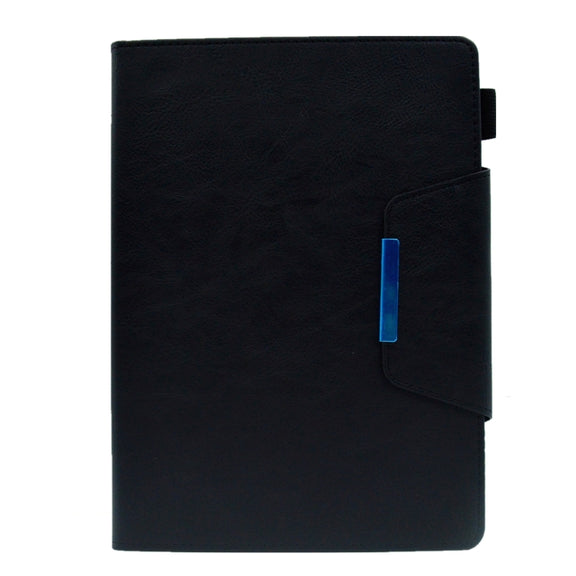 For iPad Pro 11 2024 Suede Cross Texture Magnetic Clasp Leather Smart Tablet Case(Black)