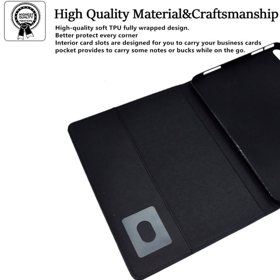 For iPad Pro 11 2024 Suede Cross Texture Magnetic Clasp Leather Smart Tablet Case(Black)