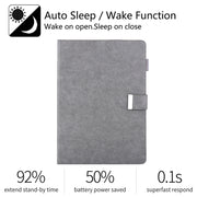 For iPad Pro 11 2024 Business Style Horizontal Flip Leather Smart Tablet Case with Holder(Grey)