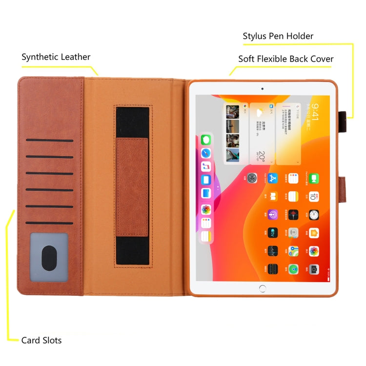 For iPad Pro 11 2024 Business Style Horizontal Flip Leather Smart Tablet Case with Holder(Brown)