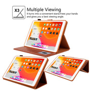 For iPad Pro 11 2024 Business Style Horizontal Flip Leather Smart Tablet Case with Holder(Brown)