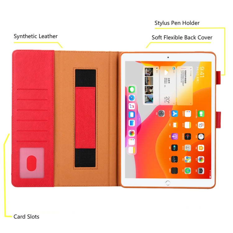 For iPad Pro 11 2024 Business Style Horizontal Flip Leather Smart Tablet Case with Holder(Red)