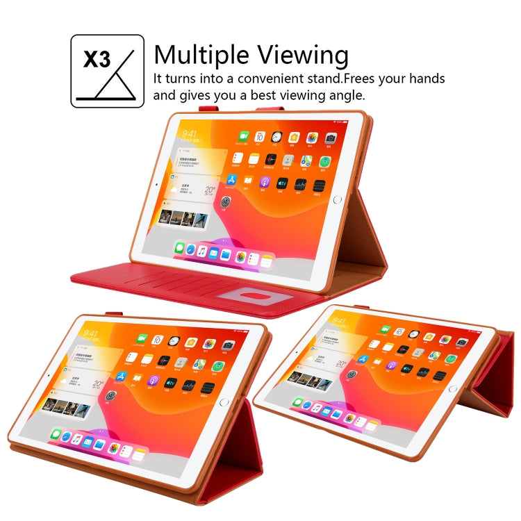 For iPad Pro 11 2024 Business Style Horizontal Flip Leather Smart Tablet Case with Holder(Red)