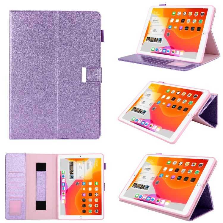 For iPad Pro 11 2024 Business Style Horizontal Flip Leather Smart Tablet Case with Holder(Purple)