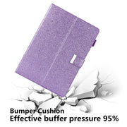 For iPad Pro 11 2024 Business Style Horizontal Flip Leather Smart Tablet Case with Holder(Purple)