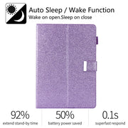 For iPad Pro 11 2024 Business Style Horizontal Flip Leather Smart Tablet Case with Holder(Purple)