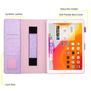 For iPad Pro 11 2024 Business Style Horizontal Flip Leather Smart Tablet Case with Holder(Purple)