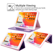 For iPad Pro 11 2024 Business Style Horizontal Flip Leather Smart Tablet Case with Holder(Purple)