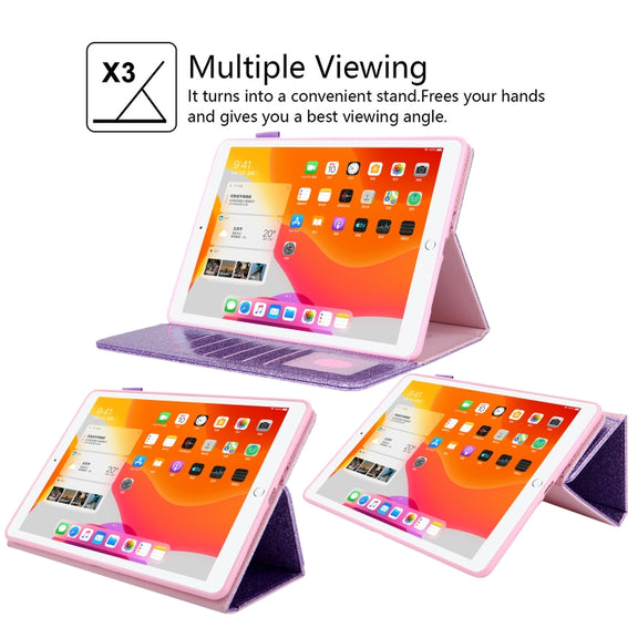 For iPad Pro 11 2024 Business Style Horizontal Flip Leather Smart Tablet Case with Holder(Purple)